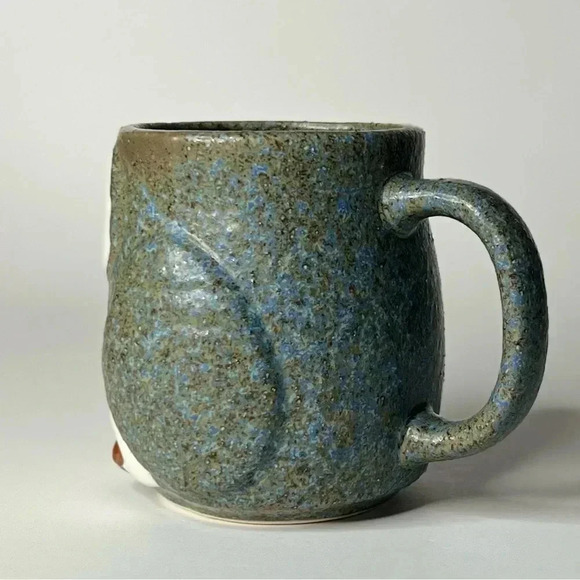 Kotobuki Japanese 3.25"H Blue Owl Tea Coffee Cup Mug Made In Japan - Picture 3 of 6